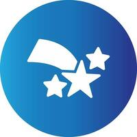 Shooting Star Creative Icon Design vector