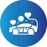 Wedding Car Creative Icon Design vector