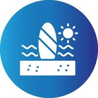 Paddle Surf Creative Icon Design vector