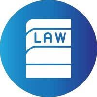 Law Book Creative Icon Design vector