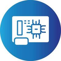 Circuit Board Creative Icon Design vector