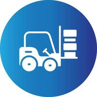 Forklift Creative Icon Design vector