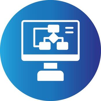 diseño de icono creativo de algoritmo vector