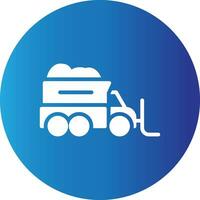 Snowplow Creative Icon Design vector