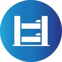 Bunk Bed Creative Icon Design vector