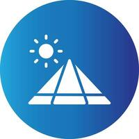 Pyramid Creative Icon Design vector