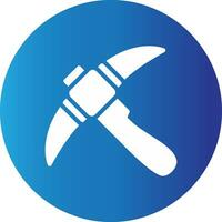 Pickaxe Creative Icon Design vector