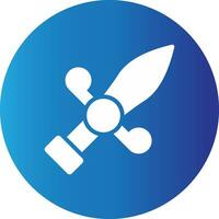Dagger Creative Icon Design vector