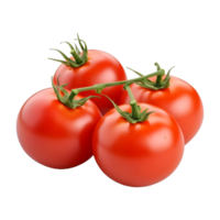 ai généré Frais tomates sur transparent Contexte - ai généré png