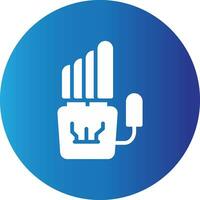 Robot Hand Creative Icon Design vector