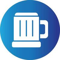 Pint Of Beer Creative Icon Design vector