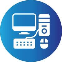 Computer Creative Icon Design vector