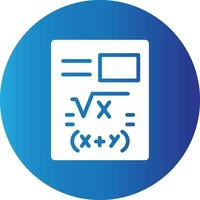 Maths Creative Icon Design vector