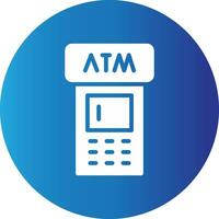 ATM Machine Creative Icon Design vector