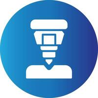 Drilling Machine Creative Icon Design vector