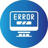 Error Creative Icon Design vector