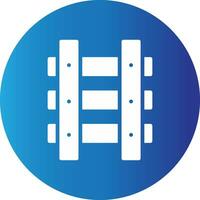 Train Tracks Creative Icon Design vector