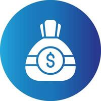 Money Bag Creative Icon Design vector