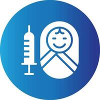 Vaccination Creative Icon Design vector