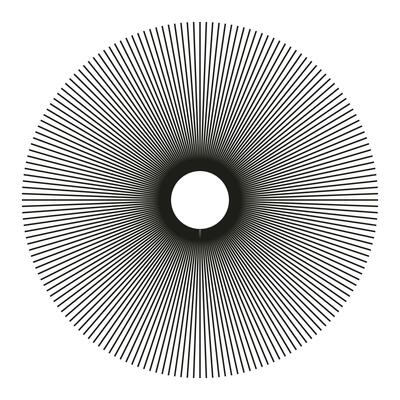 Radial circle lines. Circular lines element, shape. Spokes with radiating stripes. Symbol of Sun star rays. Flat design element. Abstract illusion geometric grid. Vector graphic illustration. Eps.