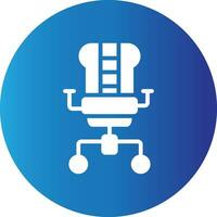 Gaming Chair Creative Icon Design vector