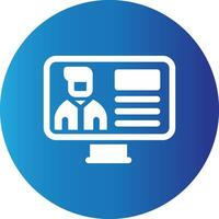 Online Lecture Creative Icon Design vector