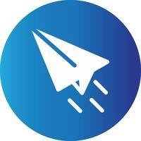 Paper Plane Creative Icon Design vector