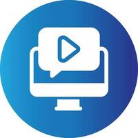 Video Tutorial Creative Icon Design vector