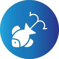 Fish Attractant Creative Icon Design vector