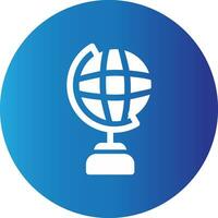 Globe Stand Creative Icon Design vector