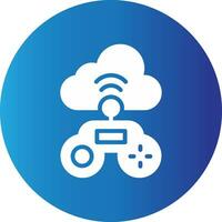 Cloud Game Creative Icon Design vector