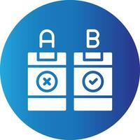 AB Testing Creative Icon Design vector