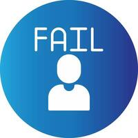 Fail Creative Icon Design vector