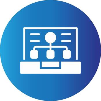 frente final desarrollo creativo icono diseño vector