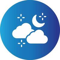 Cloudy Weather Creative Icon Design vector