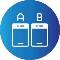 Ab Testing Creative Icon Design vector