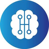 Humanoid Robot Creative Icon Design vector