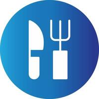 Fork and Knife Creative Icon Design vector