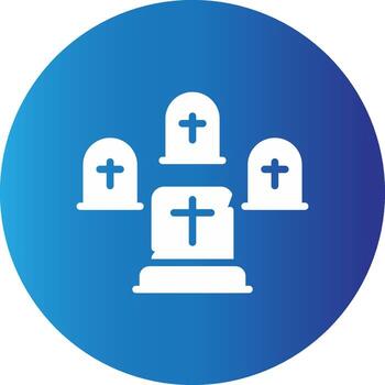 cementerio creativo icono diseño vector
