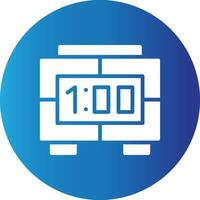 Digital Clock Creative Icon Design vector