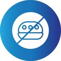 No Food Creative Icon Design vector