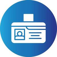 Identification Card Creative Icon Design vector