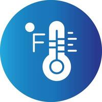 Fahrenheit Creative Icon Design vector