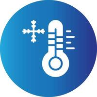 Cold Temperature Creative Icon Design vector