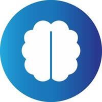 Human Brain Creative Icon Design vector