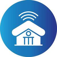 Smart Home Creative Icon Design vector
