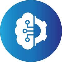 Artificial Intelligence Creative Icon Design vector