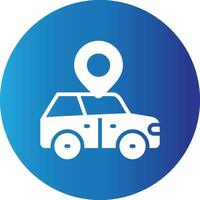 Car Location Creative Icon Design vector