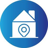 Home Location Creative Icon Design vector