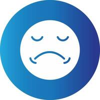 Sad Creative Icon Design vector